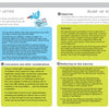 A two-column infographic from Schiffer Publishing, Ltd.’s Relationship Navigators compares self-love and autonomy exercises for kids, featuring objectives, activities in colored boxes, reflections, conclusions, and bird and girl illustrations at the top.