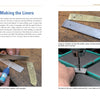 Schiffer Publishing, Ltd.'s "Liner Lock Knives" is an instructional book on making liner lock knives, covering metal templates, assembly, gluing liners, blade tracing, and drilling—perfect for workshops or learning the process.