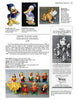 A catalog page for "The World of Wade" by Schiffer Publishing, Ltd. features vintage Walt Disney and Wade figurines—Donald Duck, a bulldog, Snow White, and the Seven Dwarfs—with prices, descriptions, and a black-and-white ad for this collector’s guide.