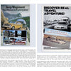 Two vintage ads: one with a Jeep Wagoneer in the mountains, the other with Airstream adventure in the Four Corners—ideal for fans of Airstream history. Featured in "Airstream Memories" by Schiffer Publishing, Ltd.