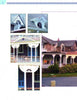 A collage from Schiffer Publishing, Ltd.'s "Painted Ladies: Balusters & Columns," showcasing Victorian Oak Bluffs cottages with decorative gables, fan-shaped trim, ornate balusters and columns, plus a porch with white woodwork.