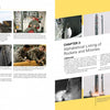 Two pages from "Rockets and Missiles of Vandenberg AFB" by Schiffer Publishing, Ltd.: Left page features photos and info on ballistic missiles; right page introduces Chapter 2: Alphabetical Listing of Rockets and Missiles with launch images.