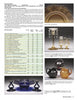 A catalog page showcases Elegant Glass by Schiffer Publishing, Ltd. with detailed descriptions, a comparison table, and five photos of vases, candlesticks, cups, and bowls—perfect for identifying classic American glass patterns.