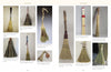 Browse "Swept Away" by Schiffer Publishing, Ltd.—a photo gallery showcasing handmade brooms with distinctive styles, including carved handles and wrapped string designs, all inspired by traditional broom making and decorative bindings.
