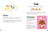 A spread from Schiffer Publishing's Little Box of Emotions shows vibrant hearts and flowers beside a cartoon dog, introducing kids to emotional tools like memory drawer exercises and self-awareness cards.