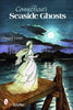 A ghostly woman in white stands on a moonlit dock—an iconic image from Connecticut's Seaside Ghosts by Schiffer Publishing, showcasing chilling seaside hauntings and haunted locations across Connecticut.