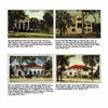 Page 28 of Greetings from Daytona Beach by Schiffer Publishing, Ltd. displays four vintage postcards of historic Daytona club buildings, each captioned with their Florida history and architecture, set among lush greenery.