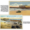 Greetings from Daytona Beach by Schiffer Publishing, Ltd. features two vintage postcards of Daytona Beach Pier and Casino, Florida, from the 1930s—showcasing a green car on the pier and classic cars parked by the retro casino building.