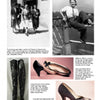 In Step with Fashion by Schiffer Publishing, Ltd. showcases vintage photos of women in stylish dresses, trousers, collectible shoes, and tall black boots, with text highlighting unique historical footwear trends.