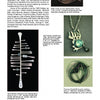 A magazine page features "Form & Function" by Schiffer Publishing, Ltd., with text and four images of modernist jewelry: an eye-shaped metal brooch, a silver abstract brooch, a turquoise-accented pendant, and a circular silver brooch.