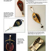 A collage of five art jewelry pieces by Peter Macchiarini, featured in "Form & Function" by Schiffer Publishing, Ltd., showcases sterling silver, brass, and ebony designs reflecting Macchiarini’s African-inspired modernist style and legacy.