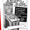 Black and white ad for Schiffer Publishing, Ltd.'s "The Bingo Pinball War," showcasing this arcade game’s bingo appeal, scoring combos, and play details—a classic piece of mid-century American entertainment.