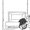 A black-and-white drawing for "The Upside of Undertaking" by Schiffer Publishing, Ltd. shows a woman weeping over a closed coffin, handkerchief in hand, evoking the emotion found in funeral home stories and cemetery experiences.