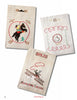 Cowboy Textiles by Schiffer Publishing, Ltd. features three embroidered cloths with vintage Western designs—a cowboy on a horse, a sheriff's badge reading “Hopalong Toffee,” and a cowboy roping a calf with “Hopalong Cassidy” and “BAR 20.”.
