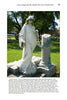 A white marble statue stands by an old gravestone amid grass and trees, evoking the atmosphere found in Amish Folk Tales & Other Stories of the Pennsylvania Dutch from Schiffer Publishing, Ltd.