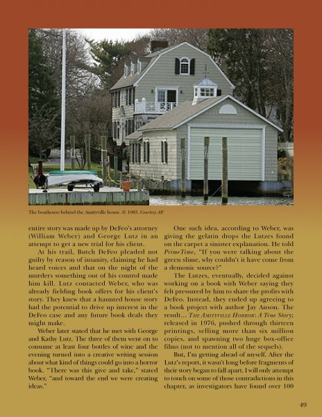 Hollywood Paranormal Films" by Schiffer Publishing, Ltd. is a magazine exploring real-life paranormal cases behind famous Hollywood horror films, featuring stories of a haunted house and a mysterious boat.