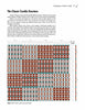 A page from Schiffer Publishing, Ltd.'s "Weave Classic Crackle & More" features a detailed block pattern draft with red, white, and brown rectangles, explanatory text on crackle weave structure, grid lines, and treadling variations with figure headings.