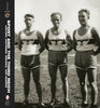 Black-and-white photo of three men in athletic gear with Nazi insignia, posing outdoors. On the left, the book "Sport and the Third Reich" by Schiffer Publishing, Ltd. explores the history of sports in Nazi Germany.