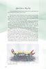 A page from Schiffer Publishing, Ltd.'s "Animals Impacting the World" shows two crabs meeting on a lively city street and features text about life in NYC's Chinatown, with an illustration by Ted Enik.