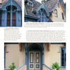 Victorian Glory in San Francisco and the Bay Area by Schiffer Publishing, Ltd. showcases classic San Francisco Victorian homes with cream siding, blue trim, ornate gables, arched windows, detailed woodwork, and covered porches.