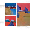 Contemporary Cape Cod Artists by Schiffer Publishing, Ltd. showcases four vibrant landscape paintings inspired by Cape Cod, with bold colors, simplified forms, and abstract influences depicting houses, fields, and water.