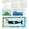 The page “DOWN TO THE SEA IN SHIPS: SHIPS LOGBOOK PAINTERS” features text and three nautical illustrations inspired by Cape Cod folk art, from Folk Art of Cape Cod and the Islands by Schiffer Publishing, Ltd.