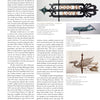A magazine page showcases "Folk Art of Cape Cod and the Islands" by Schiffer Publishing, Ltd., featuring photos and descriptions of three Cape Cod weather vanes with text columns about their history and folk art origins.