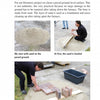 Forging Japanese Knives for Beginners by Schiffer Publishing, Ltd. offers a step-by-step guide to building a bloomery on a paved surface, showing sand leveling, brick prep, and the necessary tools—perfect for knife-forging enthusiasts.