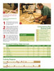 A man assembles a table frame in a workshop. The Schiffer Publishing, Ltd. "Home Workshop Jigs and Fixtures" page has step-by-step instructions, tip alerts, a buying guide, cut list, and cutting diagrams for power tool projects.