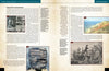A textbook page features text and four images—historic illustrations, a ceramic pot, a rock formation, and explorers meeting Indigenous people—highlighting Native American basketmaking, as explored in "Indian Basketry of the Northeastern Woodlands" by Schiffer Publishing, Ltd.