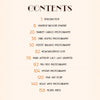 Chocolate Cheesecake by Schiffer Publishing, Ltd. features a stylish table of contents listing intros and modern pin-up photography, celebrating Black pin-up beauty, and concludes with a model index on page 158.