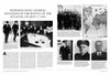 A two-page magazine spread features black-and-white WWII naval officer photos, a world map, and meetings. The text from Schiffer Publishing’s "The German U-Boat Base at Lorient, France, Vol. 2" covers U-boat roles in the Battle of the Atlantic as of July 1, 1941.