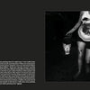 A black-and-white photo for "Street Art Santiago Chile" by Schiffer Publishing, Ltd. shows a paint-splattered person in Rio-branded clothes with paint can and brush, beside bold text and logo on a stark black background—a nod to Santiago street art.
