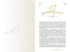 A two-page spread from "The Life and Times of Mary Vaux Walcott" by Schiffer Publishing, Ltd.: left, a light page with faint handwritten “A.L.A.T.Y.”; right, “Youthful Giantess Introduction” with dandelions and historical wildflower text.