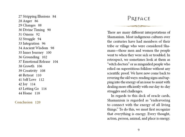 Shamanic Healing Oracle Cards - Preface