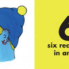 Illustration promoting acceptance from "Two Long Ears" by Schiffer Publishing, Ltd.: a blue-skinned person in a blue hat with six red loops in their ear, beside the text "6 six red loops in an ear" on a yellow background.