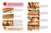 Laminated Wood Art Made Easy by Schiffer Publishing, Ltd. guides you with step-by-step photos and tips in colored boxes on a white background, showing hands using clamps to glue wood pieces and create symmetrical patterns.