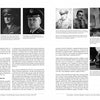 A two-page spread from "Matterhorn--The Operational History of the US XX Bomber Command from India and China" by Schiffer Publishing, Ltd., shows black-and-white WWII photos and typewritten text about military leaders and B-29 Superfortress missions.