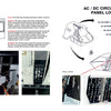 A Pictorial History of the B-2A Spirit Stealth Bomber from Schiffer Publishing, Ltd. features diagrams and photos detailing the AC/DC circuit breaker panels' layout and locations in the bomber's cockpit, with labeled illustrations.