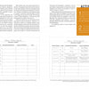 A two-page spread from Marching Band Techniques by Schiffer Publishing, Ltd. features text, two Subcase/Outcome Approach tables (one blank, one filled in), and an orange Activities sidebar with marching band rehearsal prompts.