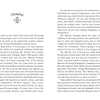 An open book displays "George Washington and the Magic Hat" by Schiffer Publishing, Ltd. The left page shows a decorative Chapter 1 heading introducing Sam and classmates; the right hints at a time travel adventure to change their blended family’s history.