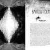 A black-and-white image features a railroad cutting through leafless trees. Next to it is a page from "Haunted Northwest Georgia" by Schiffer Publishing, Ltd., sharing ghost stories from Allatoona Pass and Bartow County.