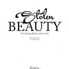 The book cover for Stolen Beauty by Schiffer Publishing, Ltd. displays the title in bold black text on white, perfect for adult coloring book fans interested in art theft and lost art.