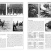Two pages from "The 8th Waffen-SS Cavalry Division Florian Geyer" by Schiffer Publishing, Ltd. show black-and-white photos of soldiers and horses, with captions, text columns, and data tables on Waffen-SS units.