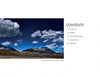 A contents page from *Yellowstone Country* by Schiffer Publishing, Ltd. features a panoramic photograph of the Pioneer Mountains, Idaho under a blue sky. The table of contents sections appear on the right on a white background.