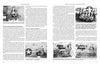 A black-and-white spread from "Above an Angry Sea, 2nd Edition" by Schiffer Publishing, Ltd. shows WWII nose art: pin-up girls, military insignia, and airmen with a PB4Y-2 Privateer on pages 128–129.