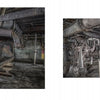 Two photos from "Brooklyn's Sweet Ruin" by Schiffer Publishing, Ltd. capture the Domino Sugar Refinery’s gritty industrial past, highlighting rusted machinery, exposed pipes, and decaying interiors—a striking portrait of Brooklyn history.
