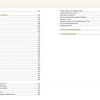 The Tabletop Distilling book by Schiffer Publishing, Ltd. features a cream-colored table of contents listing topics such as plant uses, herbs, distilling methods, and essential oil recipes, each with corresponding page numbers.