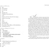 An open copy of The Wedding Invitation Handbook by Schiffer Publishing, Ltd. shows a table of contents on the left with chapters on printing and wedding stationery, and an acknowledgements page with a decorative initial letter on the right.