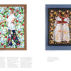Brooklyn on My Mind" by Schiffer Publishing, Ltd. features two ornate, vibrant portraits: a man in patterned attire with a walking stick before flowers, and two women in white dresses, standing close amid a floral backdrop, celebrating Black artists.